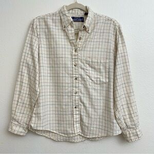 Vintage Land’s End Viyella Windowpane Button Down